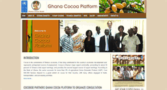 Desktop Screenshot of ghanacocoaplatform.org